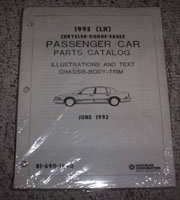1993 Dodge Intrepid Mopar Parts Catalog Binder