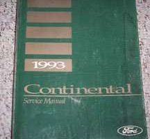 1993 Lincoln Continental Service Manual