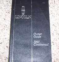 1993 Lincoln Continental Owner's Manual