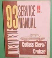 1993 Oldsmobile Cutlass Ciera & Cutlass Cruiser Service Manual