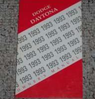 1993 Dodge Daytona Owner's Manual