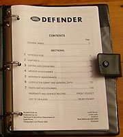 1993 Land Rover Defender 110 USA Edition Owner's Manual