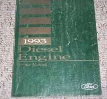 1993 Ford Econoline E-250 & E-350 Diesel Engine Service Manual Supplement
