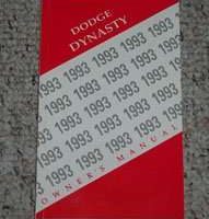 1993 Dodge Dynasty Owner's Manual