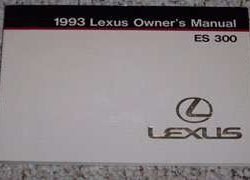 1993 Lexus ES300 Owner's Manual