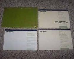 1993 Hyundai Excel Owner's Manual Set