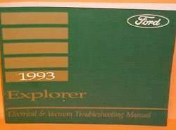 1993 Ford Explorer Electrical Wiring Diagrams Troubleshooting Manual