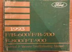 1993 Ford B-Series Truck Electrical & Vacuum Troubleshooting Wiring Manual