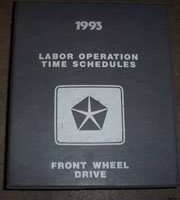 1993 Plymouth Voyager Labor Time Guide Binder