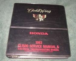 1993 Honda GL1500A, GL1500I & GL1500SE Gold Wing Motorcycle Service & Electrical Troubleshooting Manual