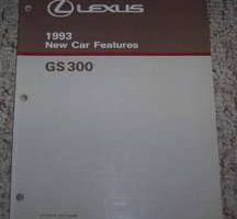 1993 Lexus GS300 New Car Features Manual