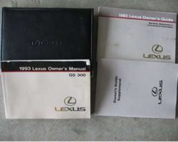 1993 Lexus GS300 Owner's Manual Set