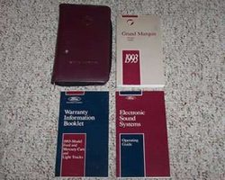 1993 Mercury Grand Marquis Owner's Manual Set