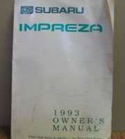1993 Subaru Impreza Owner's Manual