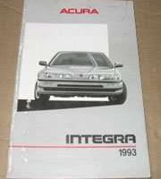1993 Acura Integra 4-Door Owner's Manual
