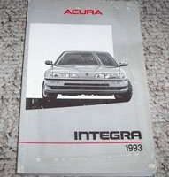 1993 Acura Integra 3-Door Owner's Manual