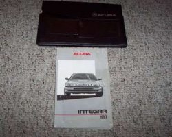 1993 Acura Integra 4-Door Owner's Manual Set