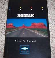 1993 Chevrolet Kodiak Medium Duty Truck Owner's Manual