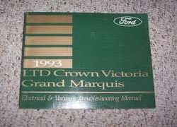 1993 Mercury Grand Marquis Electrical & Vacuum Troubleshooting Manual