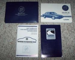 1993 Buick LeSabre Owner's Manual Set