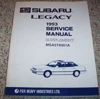 1993 Subaru Legacy Service Manual Supplement