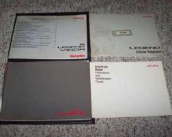1993 Acura Legend Sedan Owner's Manual Set