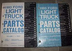 1993 Ford F-Series Truck Parts Catalog Text & Illustrations