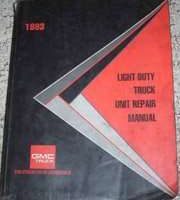 1993 GMC Light Duty Truck Unit Repair Manual
