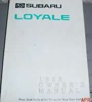 1993 Subaru Loyale Owner's Manual