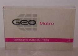 1993 Geo Metro Owner's Manual