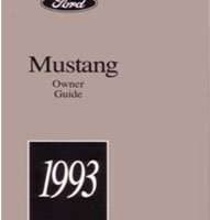 1993 Ford Mustang Owner's Manual