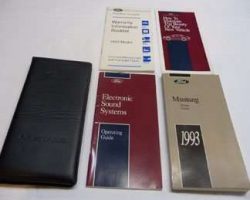 1993 Ford Mustang Owner's Operator Manual User Guide Set