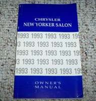 1993 Chrysler New Yorker Salon Owner's Manual