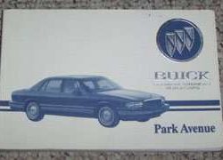 1993 Buick Park Avenue Owner's Manual