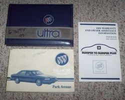 1993 Buick Park Avenue Owner's Manual Set