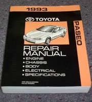 1993 Toyota Paseo Service Repair Manual