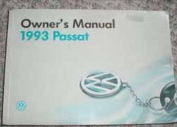 1993 Volkswagen Passat Owner's Manual