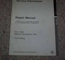 1993 Volkswagen Passat Manual Transmission 02A Service Repair Manual