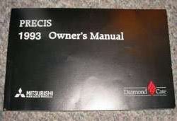1993 Mitsubishi Precis Owner's Manual