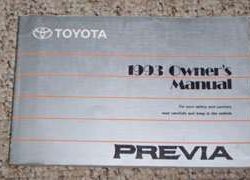 1993 Toyota Previa Owner's Manual