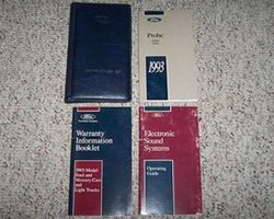 1993 Ford Probe Owner's Manual Set