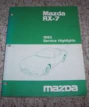 1993 Mazda RX-7 Service Highlights Manual
