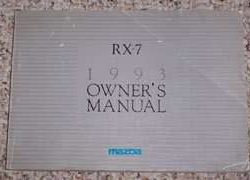 1993 Mazda RX-7 Owner's Manual
