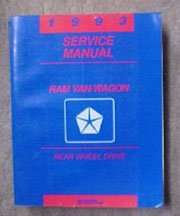 1993 Dodge Ram Van & Wagon Service Manual
