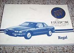 1993 Buick Regal Owner's Manual