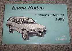 1993 Isuzu Rodeo Owner's Manual