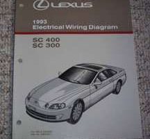 1993 Lexus SC400 & SC300 Electrical Wiring Diagram Manual