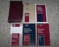 1993 Mercury Sable Owner's Manual Set