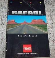 1993 GMC Safari Owner's Manual