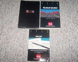 1993 GMC Safari Owner's Manual Set
